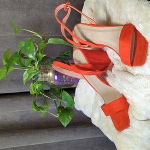 Raid Orange 3.5" Heel Sandals